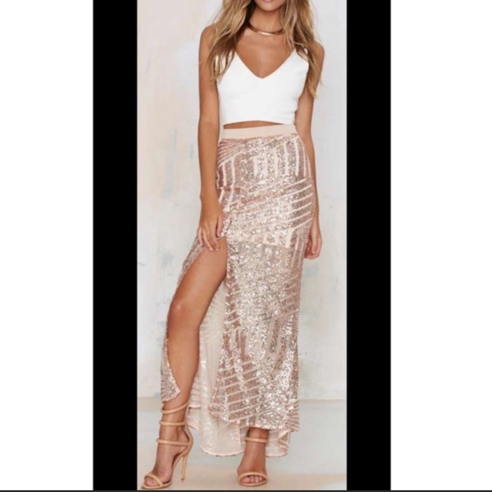 Tiger mist sequined skirt